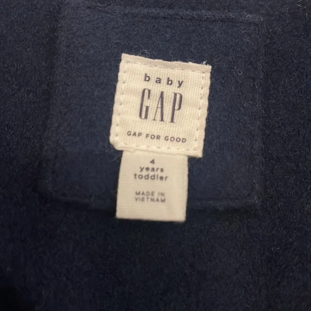 Baby Gap Boys toddler size 4 navy blue pea coat